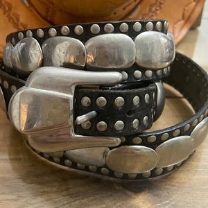 Vintage Studded Leather Belt